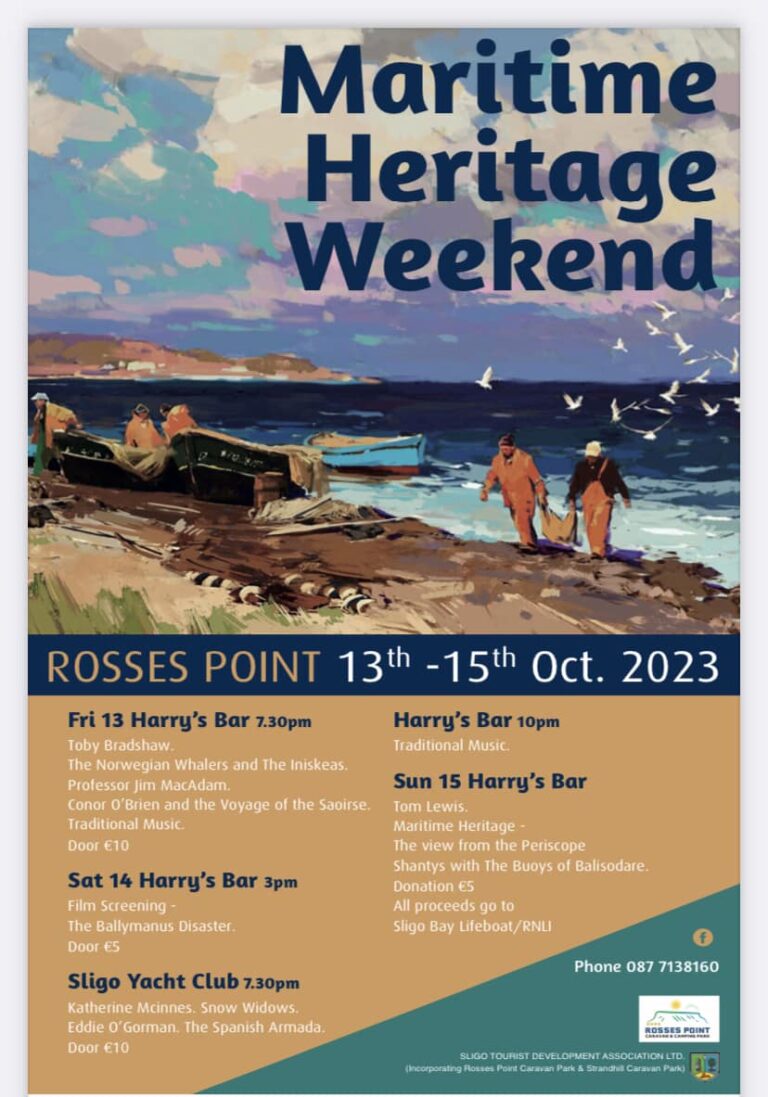 Maritime Heritage Festival kicks off in Rosses Point this evening