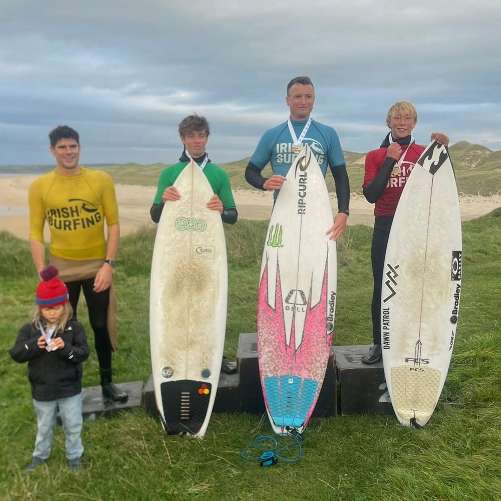 Sligo's Gearóid McDaid wins record 7th national surf title