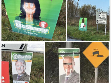 Election posters vandalised in North Leitrim